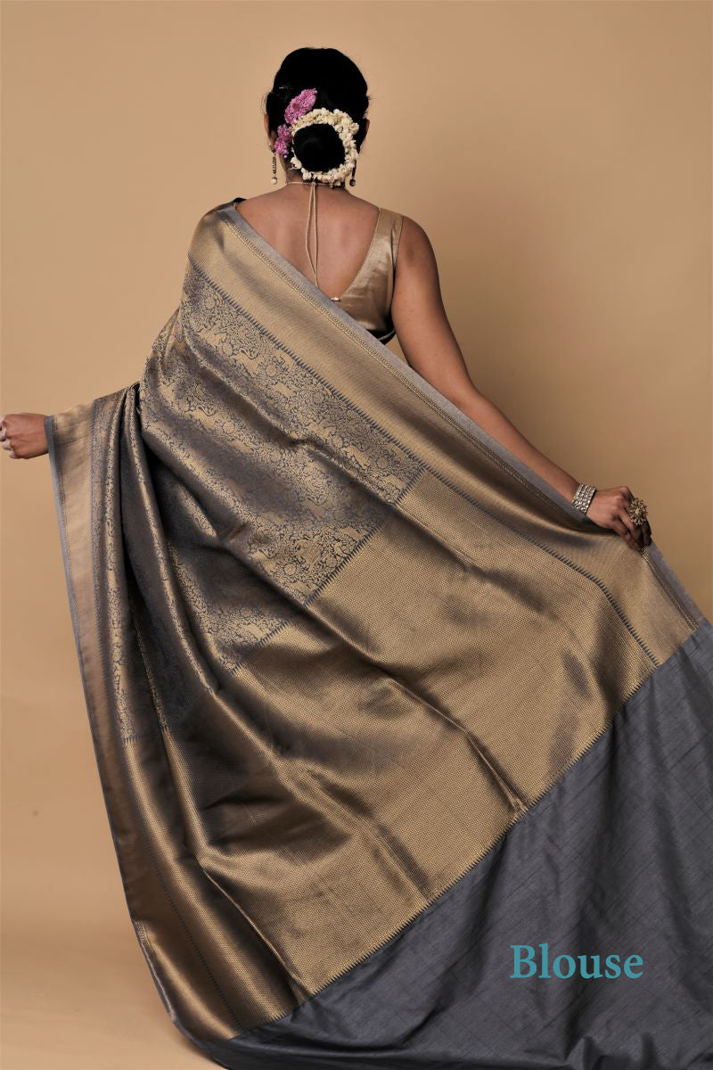 Gold-grey-zari-border-silk-saree