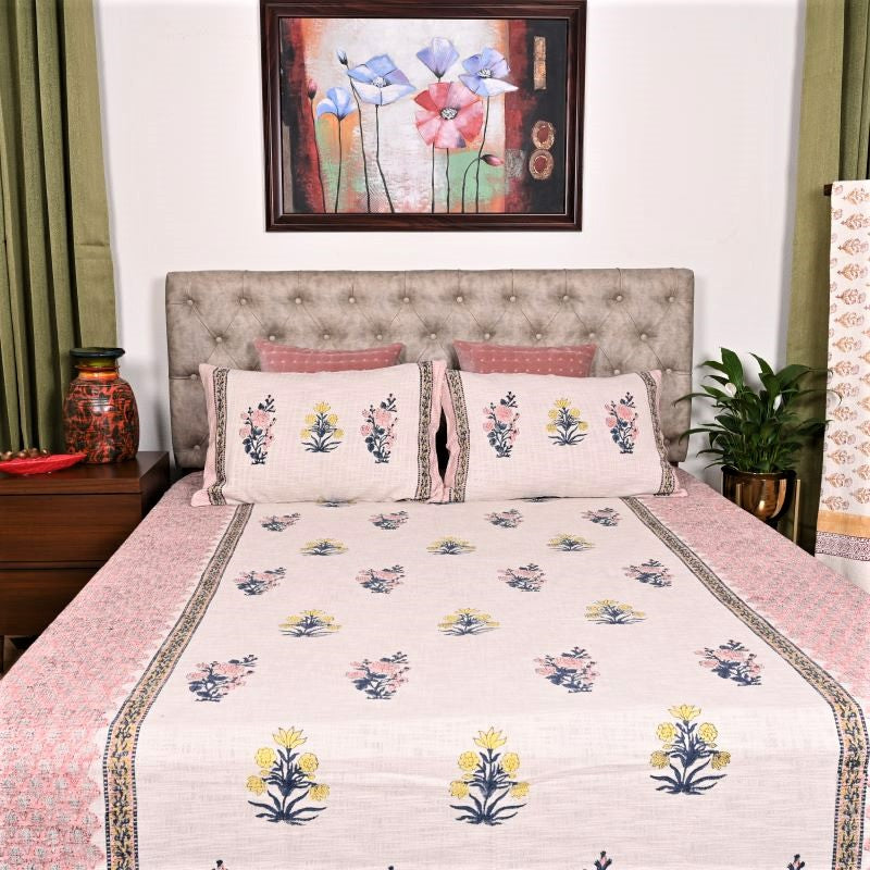 Peach-Handloom-Bedspreads-TNT-Fabric