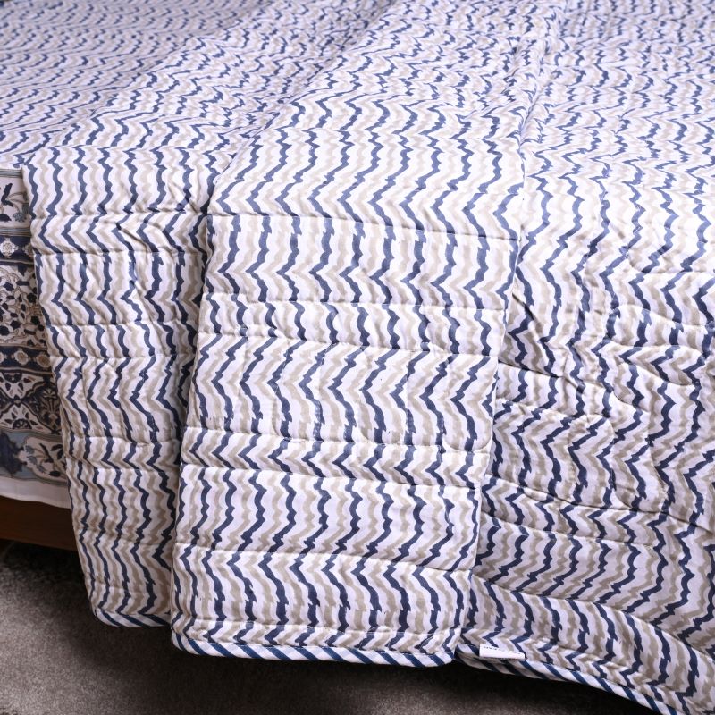 Quilted cotton bedspread king size