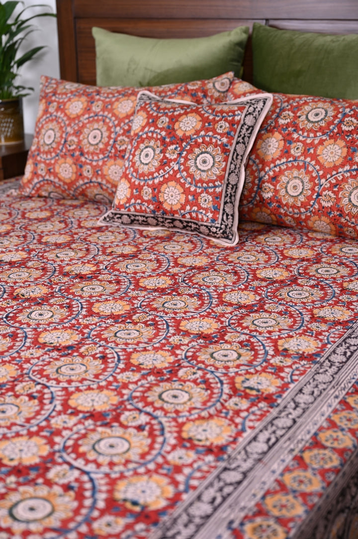Kalamkari-Bedsheet-set-cotton-bed-linen