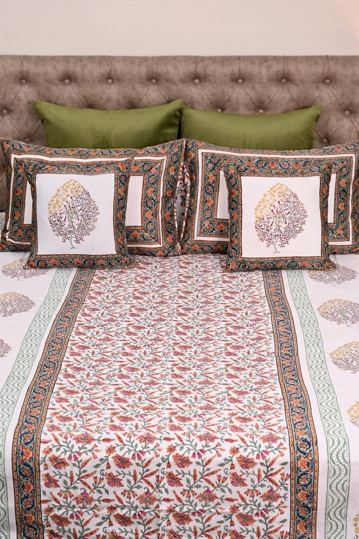 Cotton-Bed-Linen-Sanganeri-Print-Bedsheet-Glace-Cotton-Bedsheet