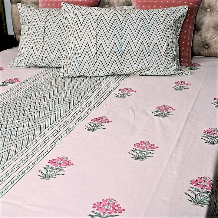 Green-Handloom-Bedspreads-Slub-Fabric