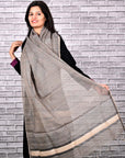 Grey-Maheshwari-Silk-Dupatta-Ghicha -Silk-Dupatta