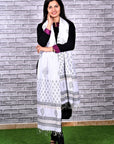 white-Handwoven-Maheshwari-Dupatta