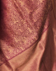 Burgundy-Gold-Assam-Silk-Muga-silk-saree