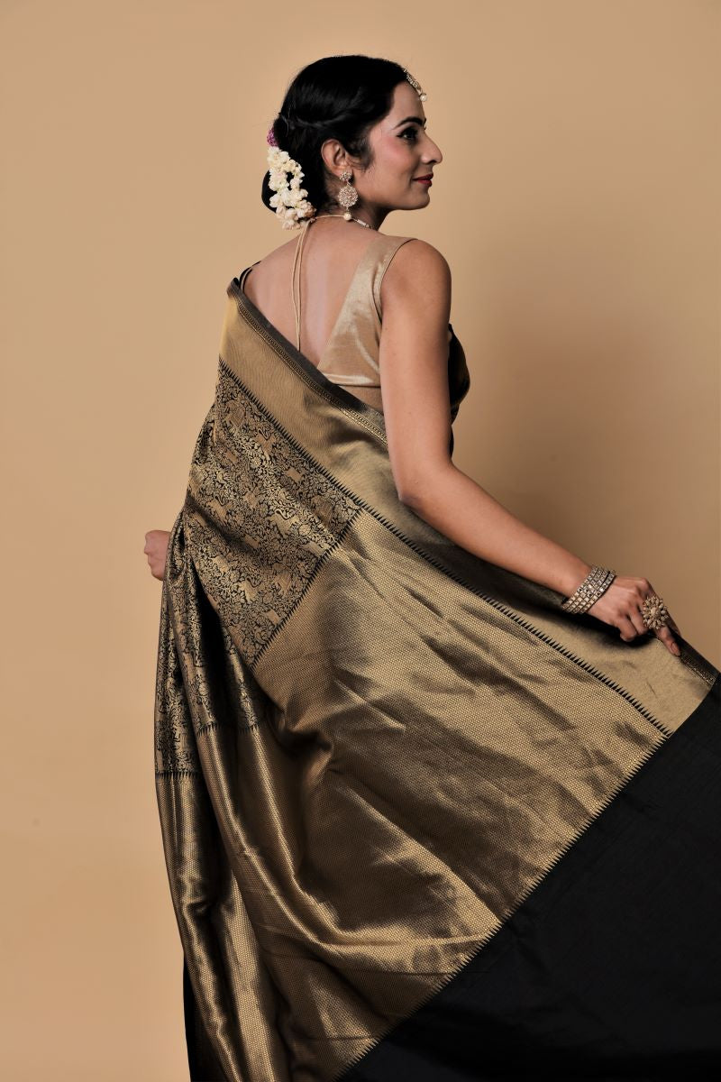 Golden-Black-Muga-Silk-Saree-Assam-silk-saree