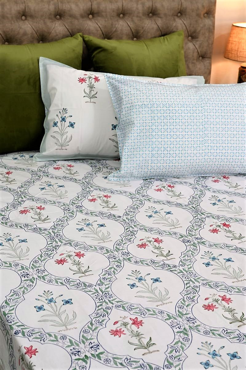 Percale-Bedsheet-Sanganeri-Print-Bedsheet-Cotton-Bed-Linen