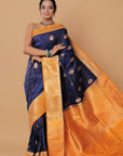 blue-katan-banarasi-silk -saree