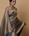 Grey-zari-border-muga-silk-saree