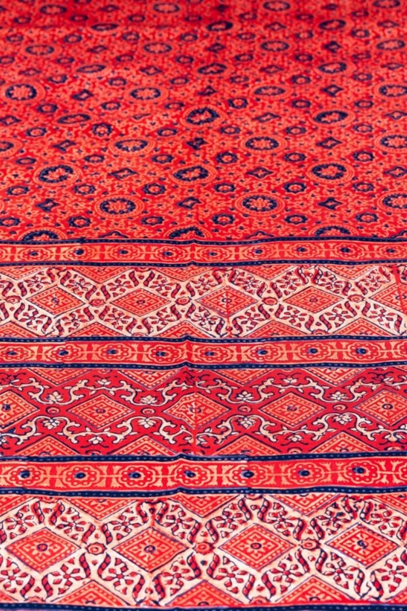 Red-Ajrakh-Bedsheet-Set-cotton-bed-linen