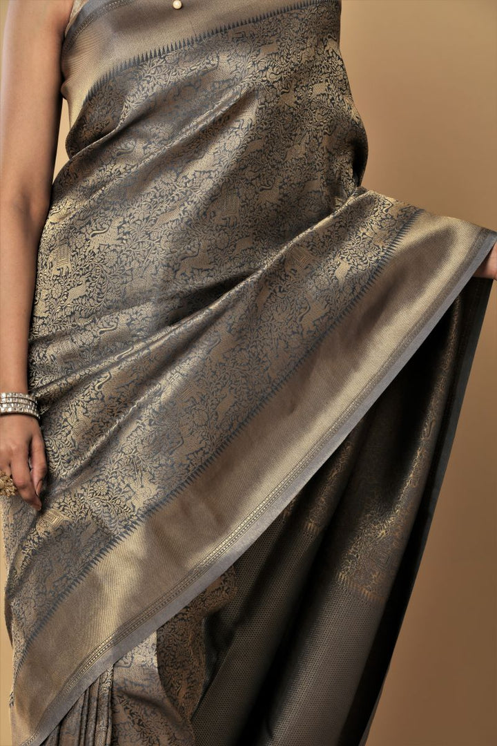 Gold-grey-ASSAM-silk-muga-silk-saree