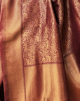 Wine-zari-border-Saree-muga-silk