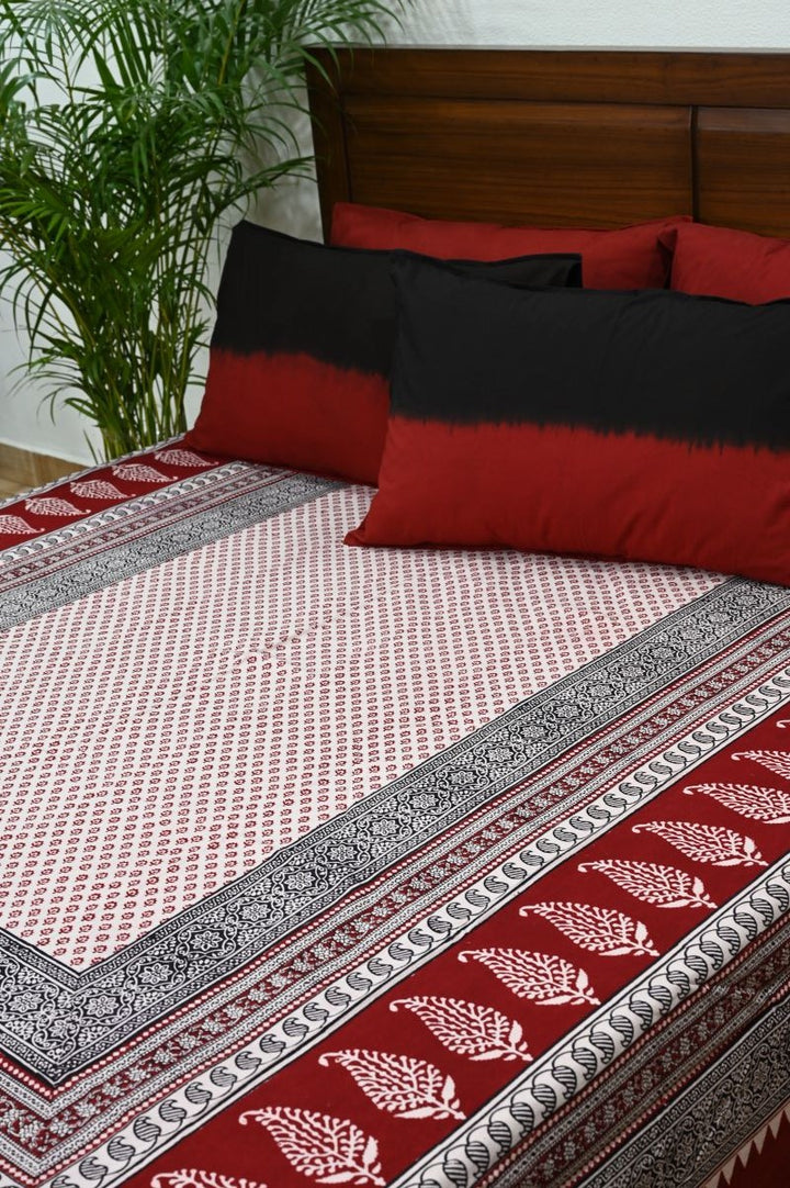 White-Bagh-print-double-bedsheet-set-with-2-pillow-covers