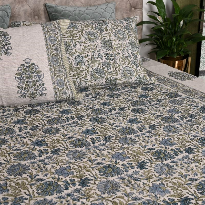 Blue-Green-Hand-Block-Print-Handloom-Bedspreads
