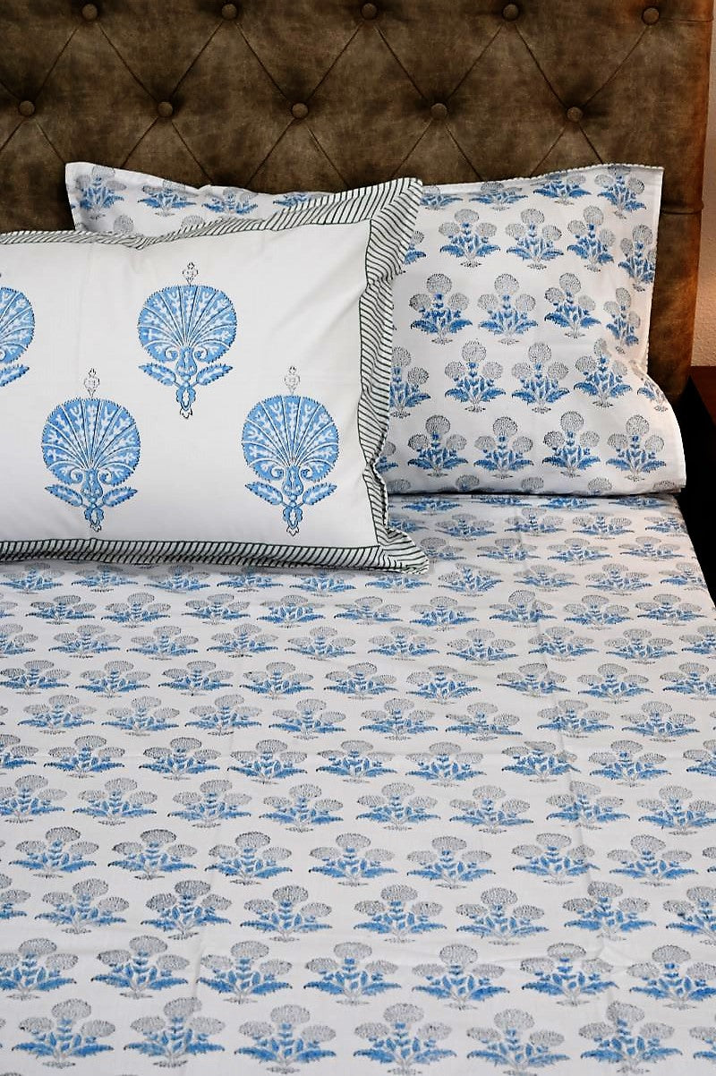 White-Blue-Percale-Bedsheet-Sanganeri-Print-Bedsheet