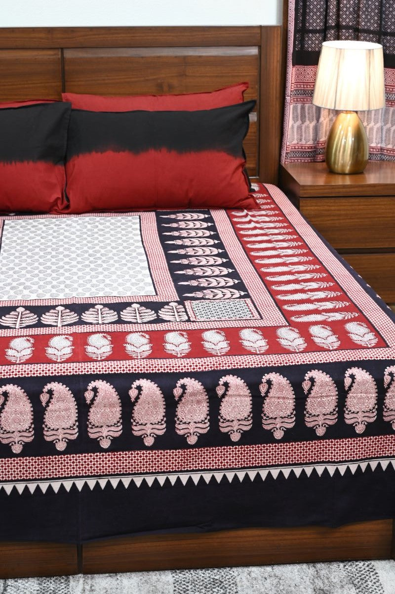Bagh-cotton-hand-block-printed-bedsheet-set
