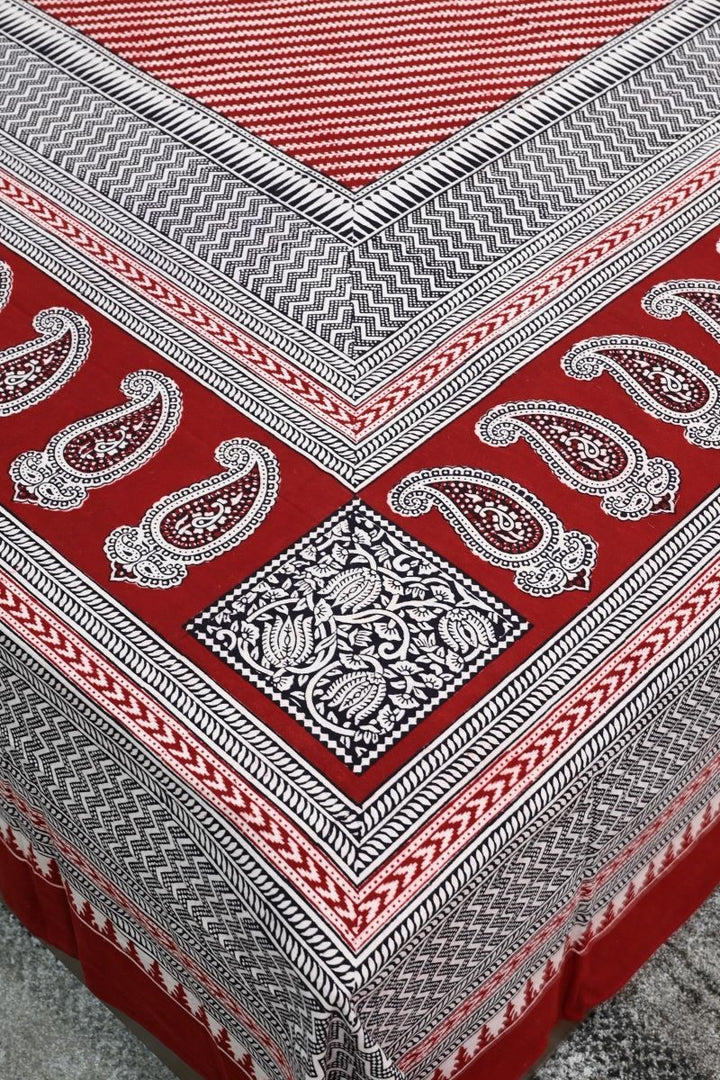 Red-black-white-Bagh-hand-block-printed