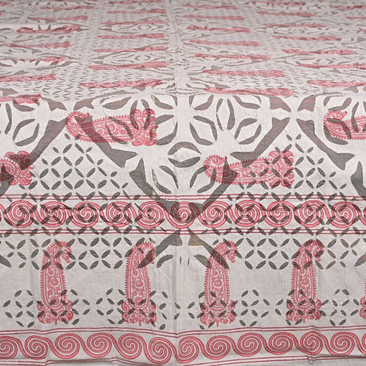 Hand-Block-Print-Applique-Bedcover-Cotton-Bed-Linen-India