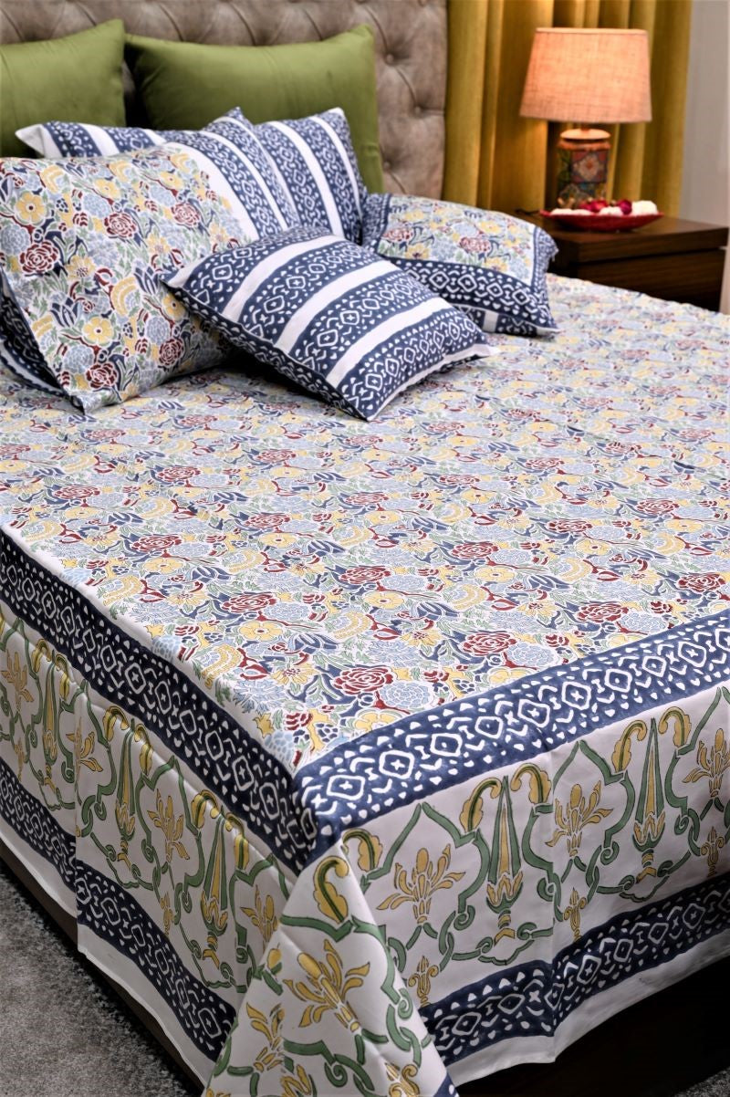 Sanganeri-Print-Bedsheet-cotton-bed-linen