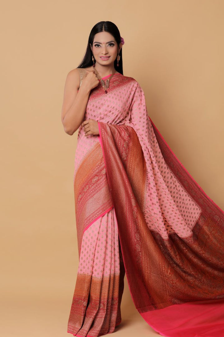 pink-banarasi-georgette-silk-sarees