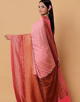 pink-banarasi-Georgette-silk-zari-border-silk-saree