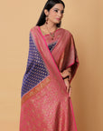 magenta-banarasi-georgette-silk-sarees