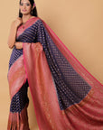 blue-banarasi-georgette-silk-zari-border-sarees