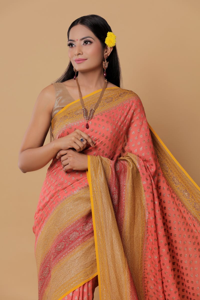 Georgette-handloom-banarasi-silk-saree