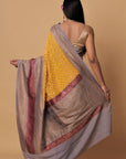 yellow-banarasi-georgette-zari-border-silk-sarees