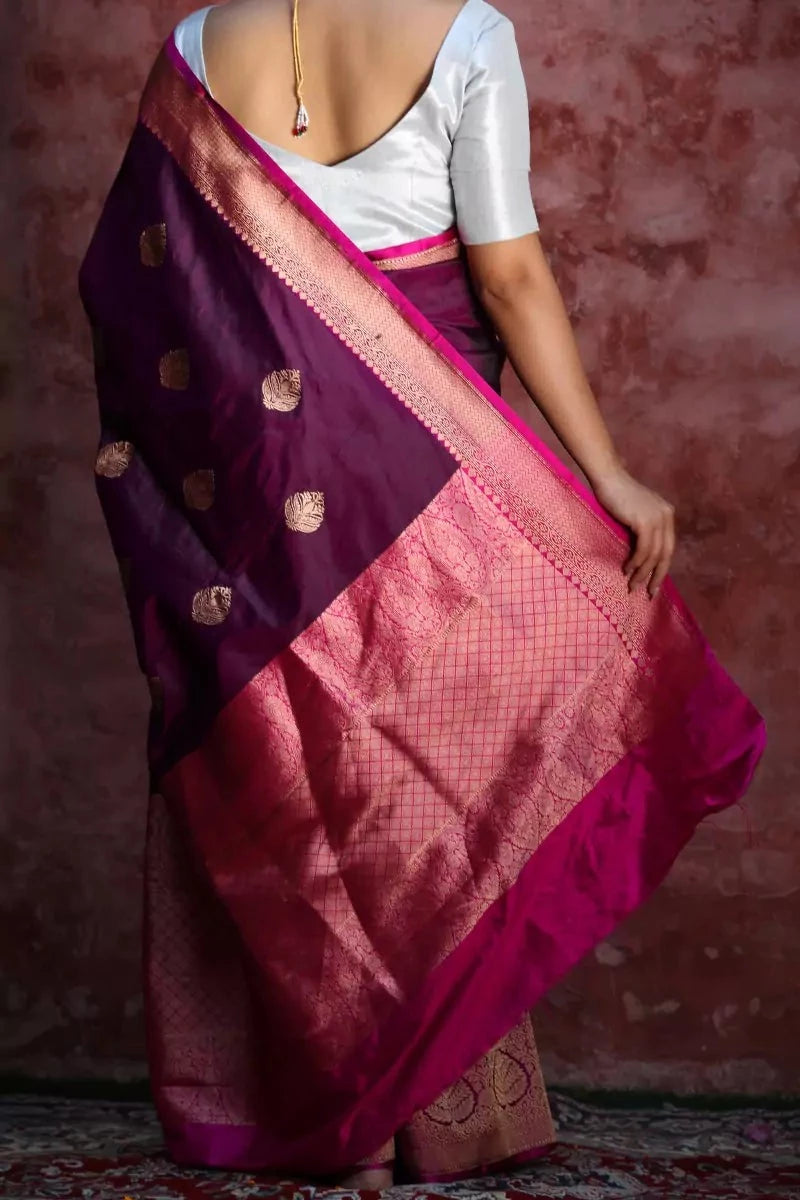 Handloom Kadhwa Banarasi Katan Silk Saree