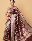 wine-Banarasi-Katan-Silk-Saree