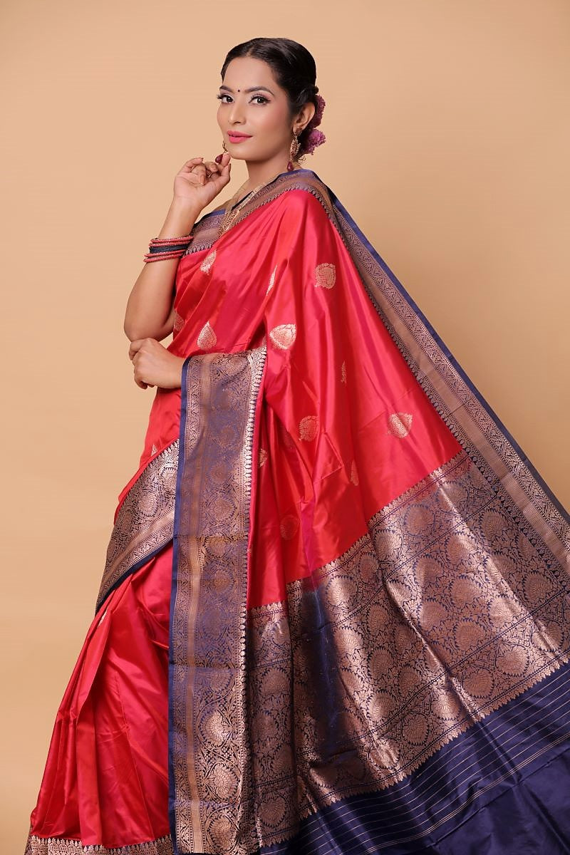 Red-Katan-Silk-Banarasi-Saree