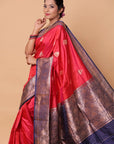 Red-Katan-Silk-Banarasi-Saree