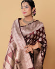 wine-Katan-Silk-Banarasi-Saree