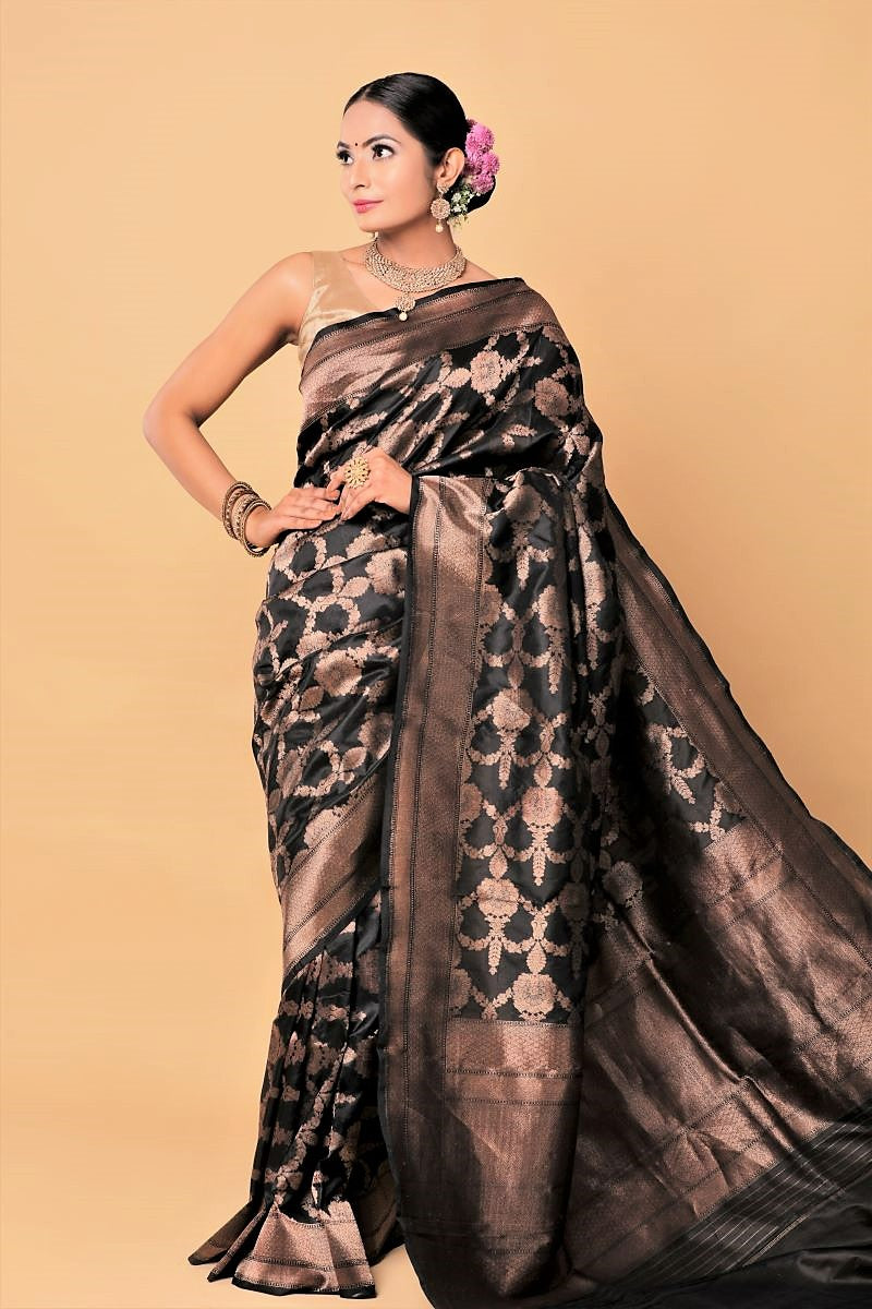 gold-black-Katan-silk-banarasi-saree