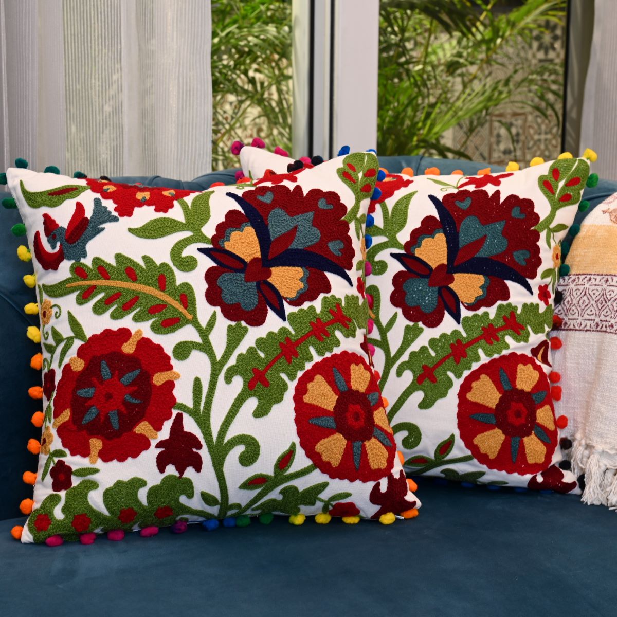 Floral pillows best sale