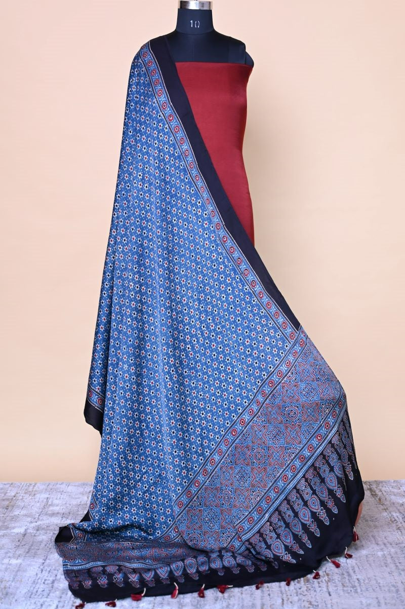 indigo-Modal-Silk-Ajrakh-Dupatta