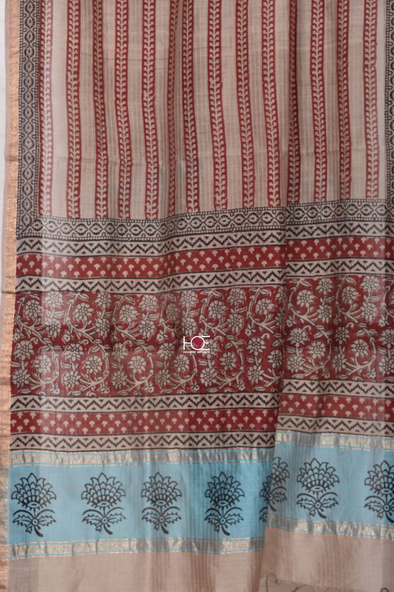 Blue Maroon Fusion / SiCo | Maheshwari Bagh | 2 Pcs Suit - Handcrafted Home decor and Lifestyle Products