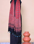 Red Modal ilk Ajrakh Dupatta