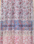 Floral Carolina White / Modal Silk | Sanganeri | 3 Pcs Suit - Handcrafted Home decor and Lifestyle Products