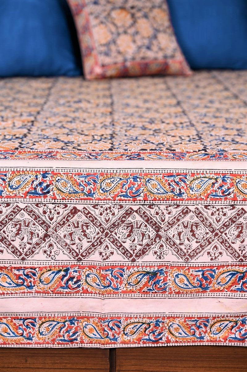 Kalamkari-bedsheet-Indian-bedspreads