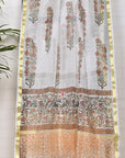 Jaal Overlong Buta / Cotton & Kota Doria | Sanganeri | 3 Pcs Suit - Handcrafted Home decor and Lifestyle Products