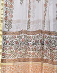 Jaal Overlong Buta / Cotton & Kota Doria | Sanganeri | 3 Pcs Suit - Handcrafted Home decor and Lifestyle Products