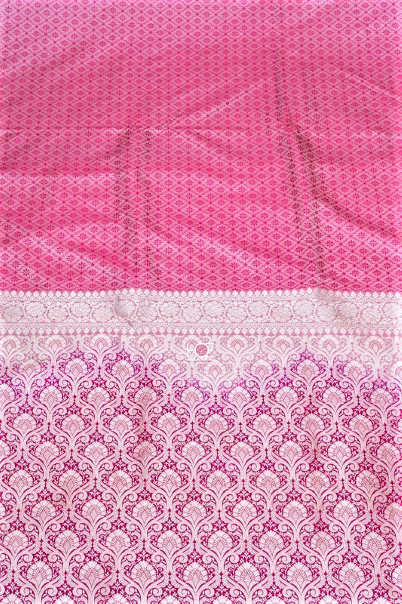 Pink Blush / Jamawar Tanchoi Silk | Banarasi Saree - Handcrafted Home decor and Lifestyle Products