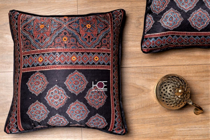 Ajrakh-Print-Silk-Cushion-Covers