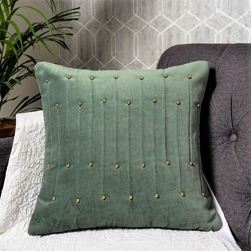 green-cotton-velvet-cushion-cover