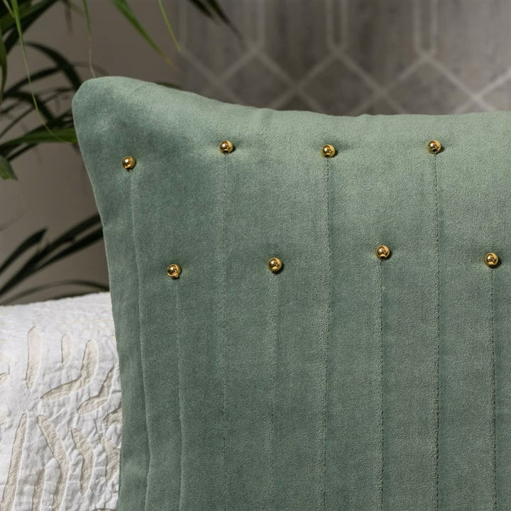 green-cotton-velvet-cushion-cover