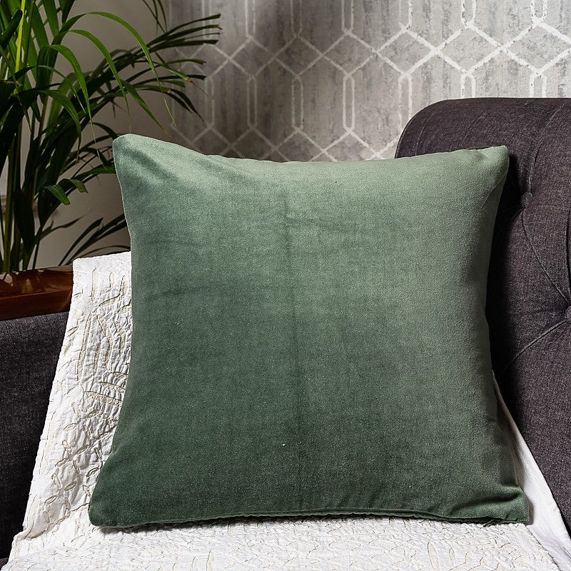 green-cotton-velvet-cushion-cover