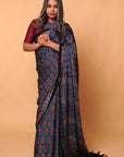 Modal Silk Ajrakh Saree