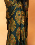 Ajrakh Modal Silk Saree